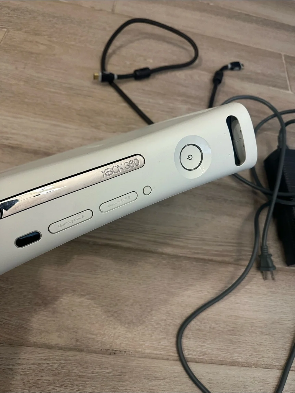 VTG Microsoft Xbox 360 Console w/ Extra Hard Drive & Transfer Cable